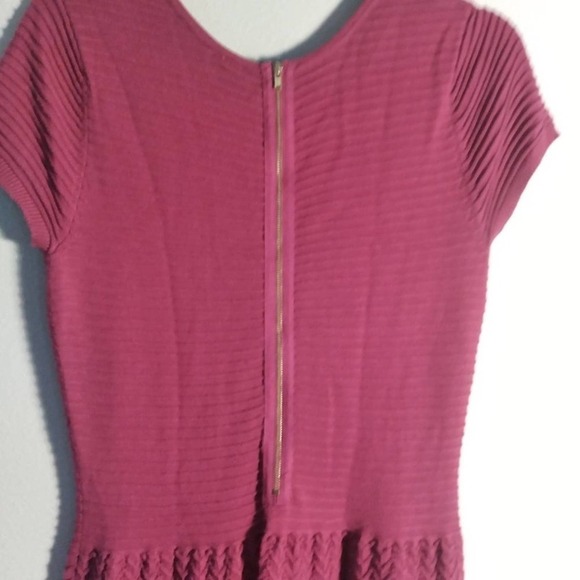 Julian Taylor NY Fuchsia Knit Sweater Dress Large - Picture 7 of 10